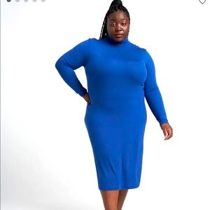 Universal Standard Long Sleeve Foundation Turtleneck Dress (18-20)